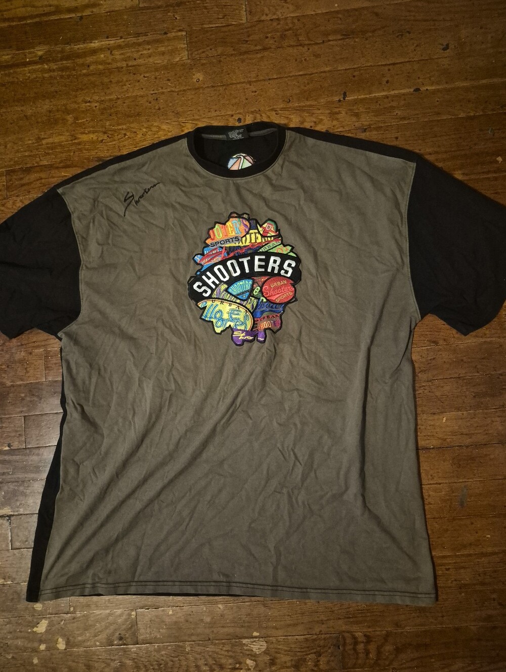 Shooters Sports Mens Sz 3XL Green Black Short Sleeved T Shirt